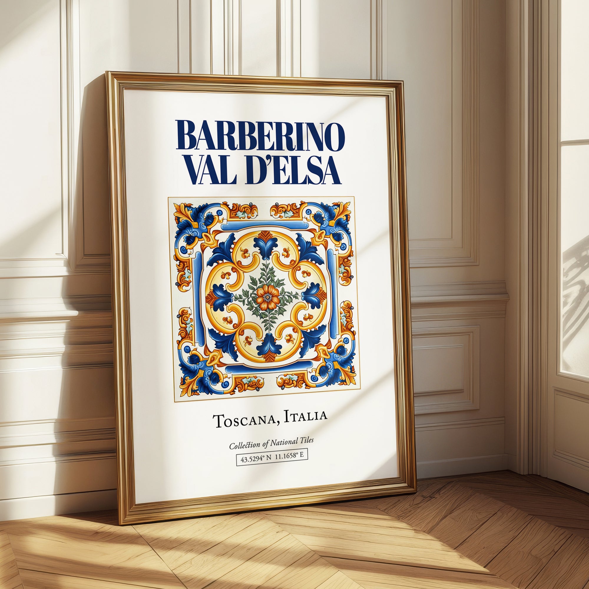 Barberino Val d'Elsa, Italy – Travel Wall Decor, styled in a charming Paris street view