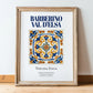 Barberino Val d'Elsa, Italy – Travel Wall Decor, in wooden frame leaning on the floor