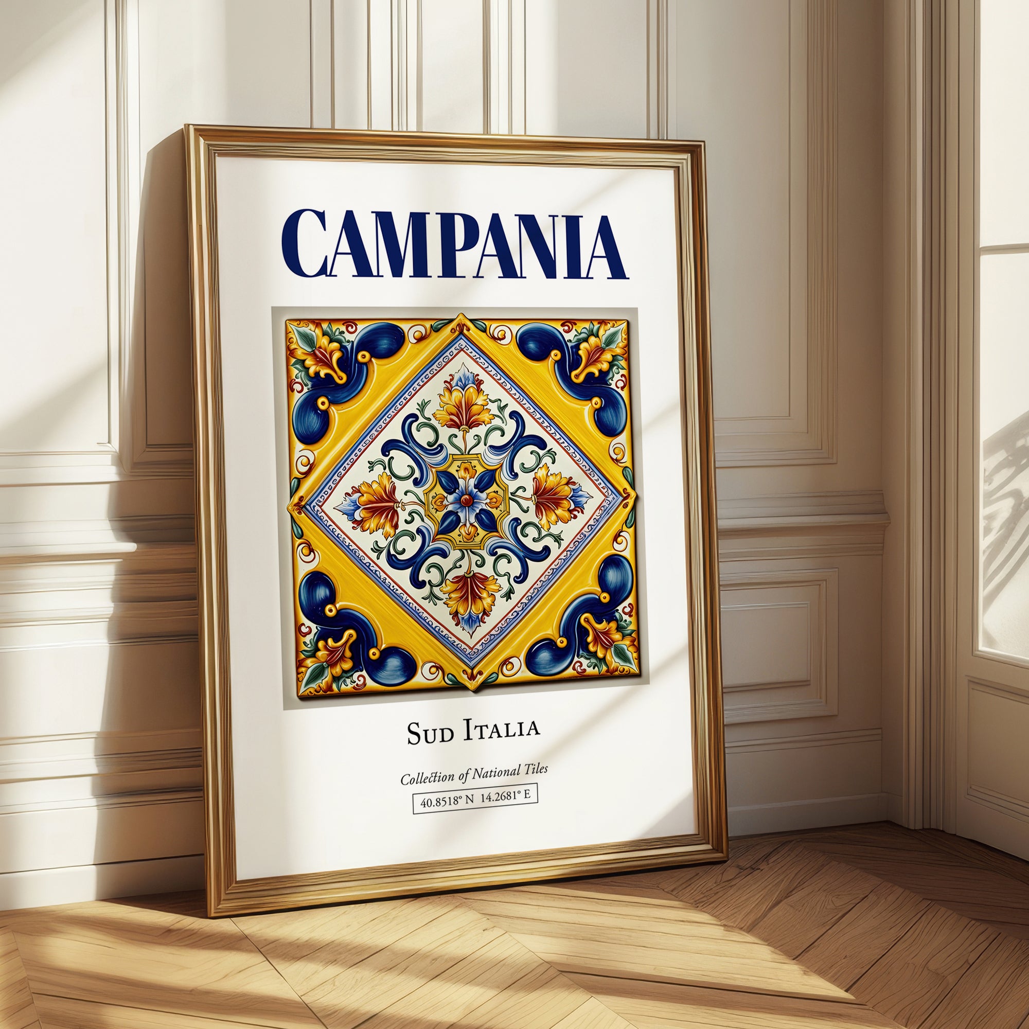 Campania, Italy – Global Cities Wall Print, styled in a charming Paris street view