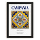 Campania, Italy – Global Cities Wall Print, in sleek black frame