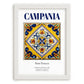 Campania, Italy – Global Cities Wall Print, placed in minimal white frame