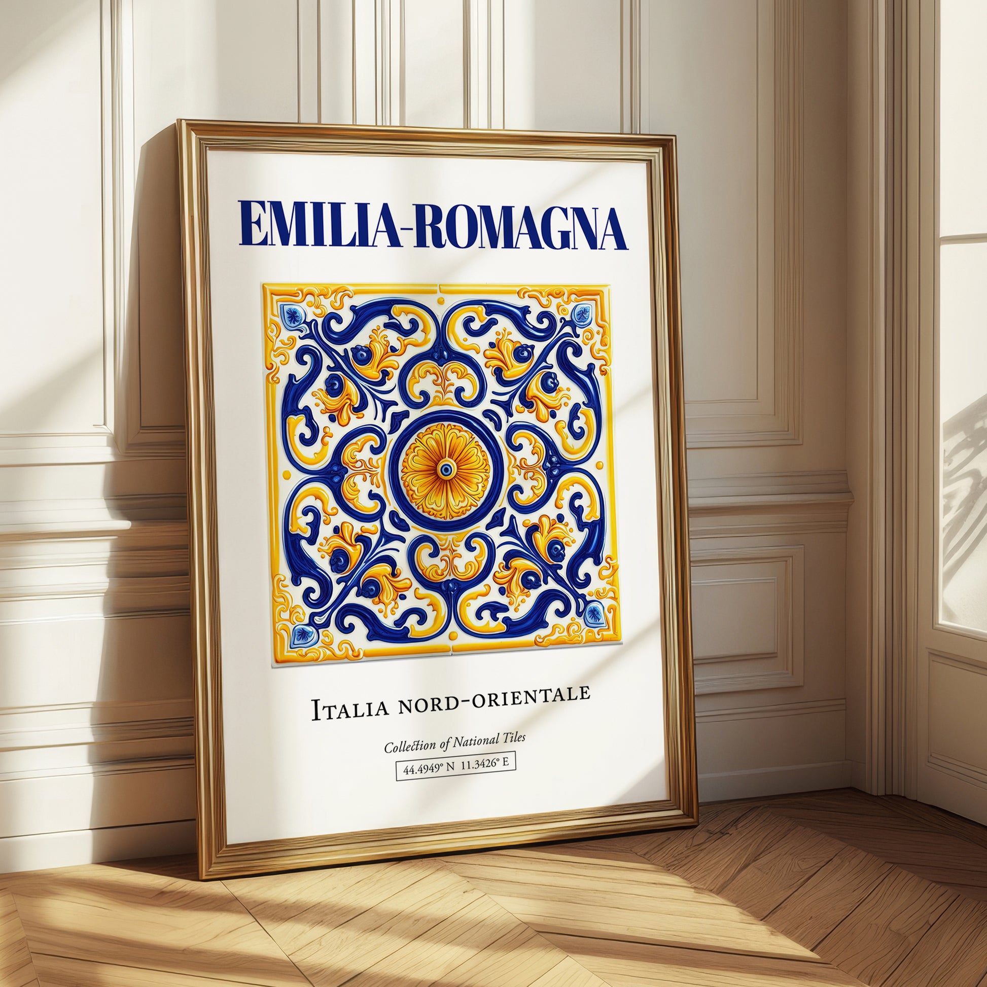 Emilia-Romagna, Italy – Travel Wall Art, styled in a charming Paris street view