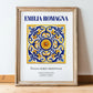 Emilia-Romagna, Italy – Travel Wall Art, in wooden frame leaning on the floor