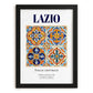 Lazio, Italy – Travel Wall Art, in sleek black frame