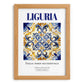 Liguria, Italy – Cityscape Wall Art, set in oak frame