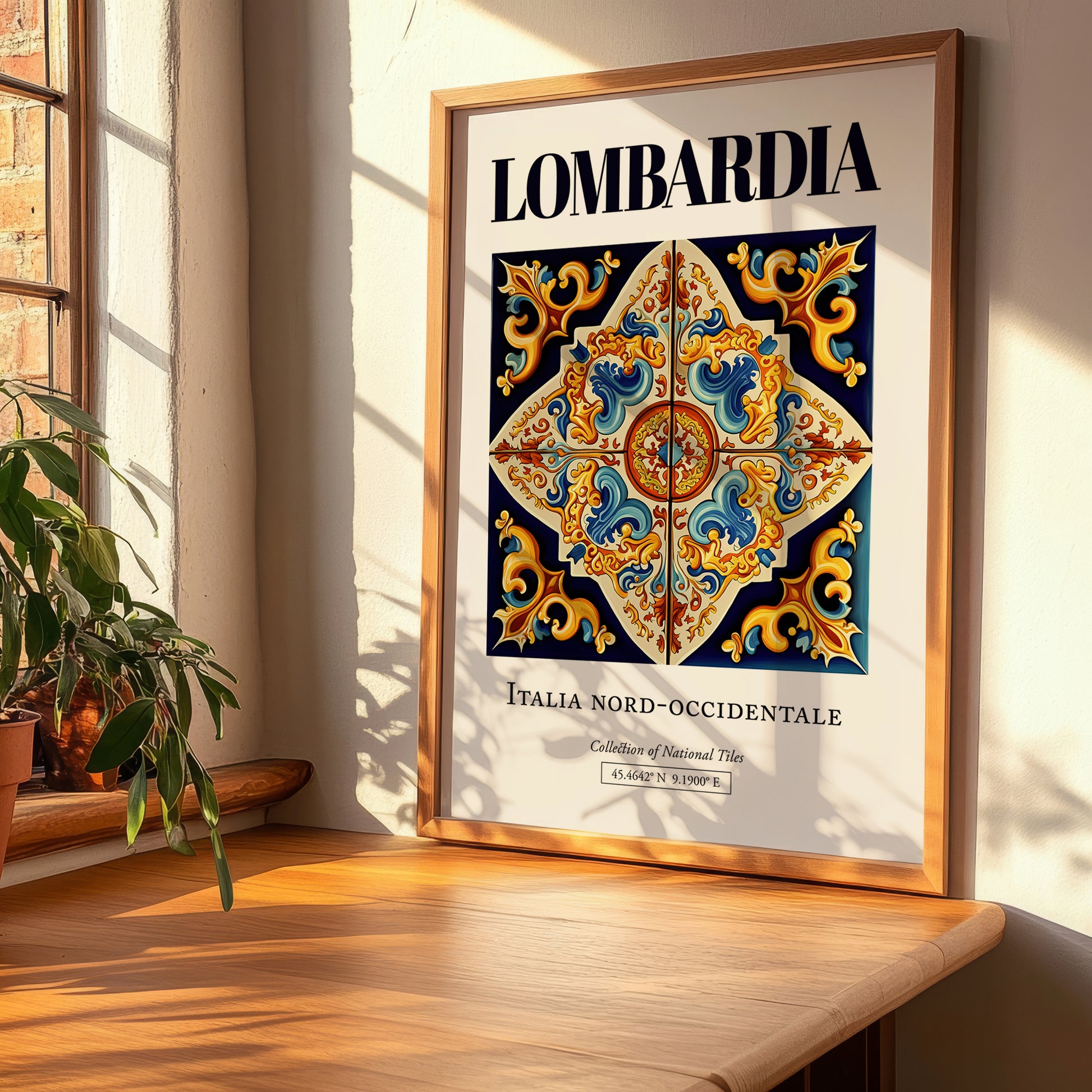 Lombardia (Lombardy), Italy – Travel Wall Art, clean layout with no caption