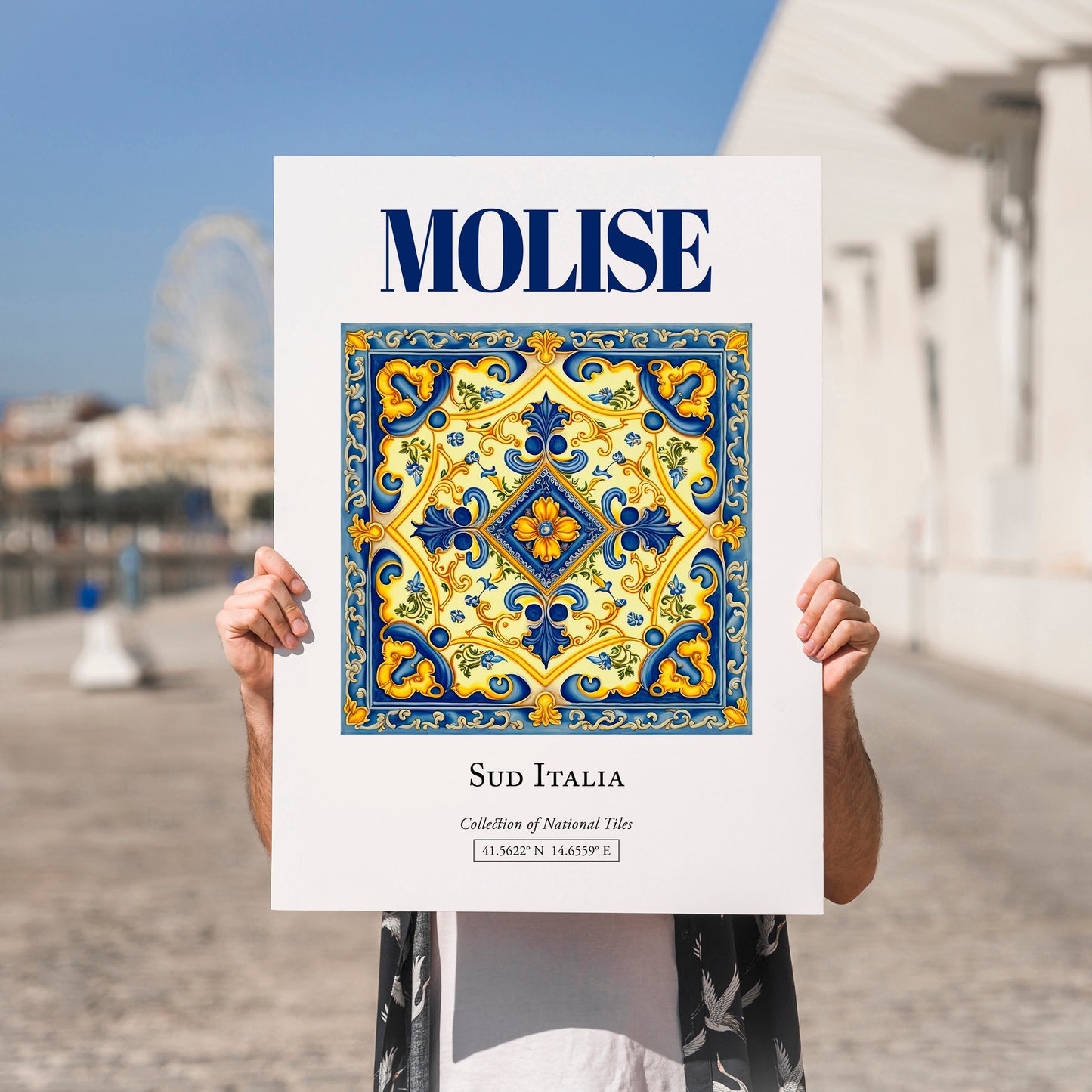 Molise, Italy – Travel Wall Art, no-text version framed in wood