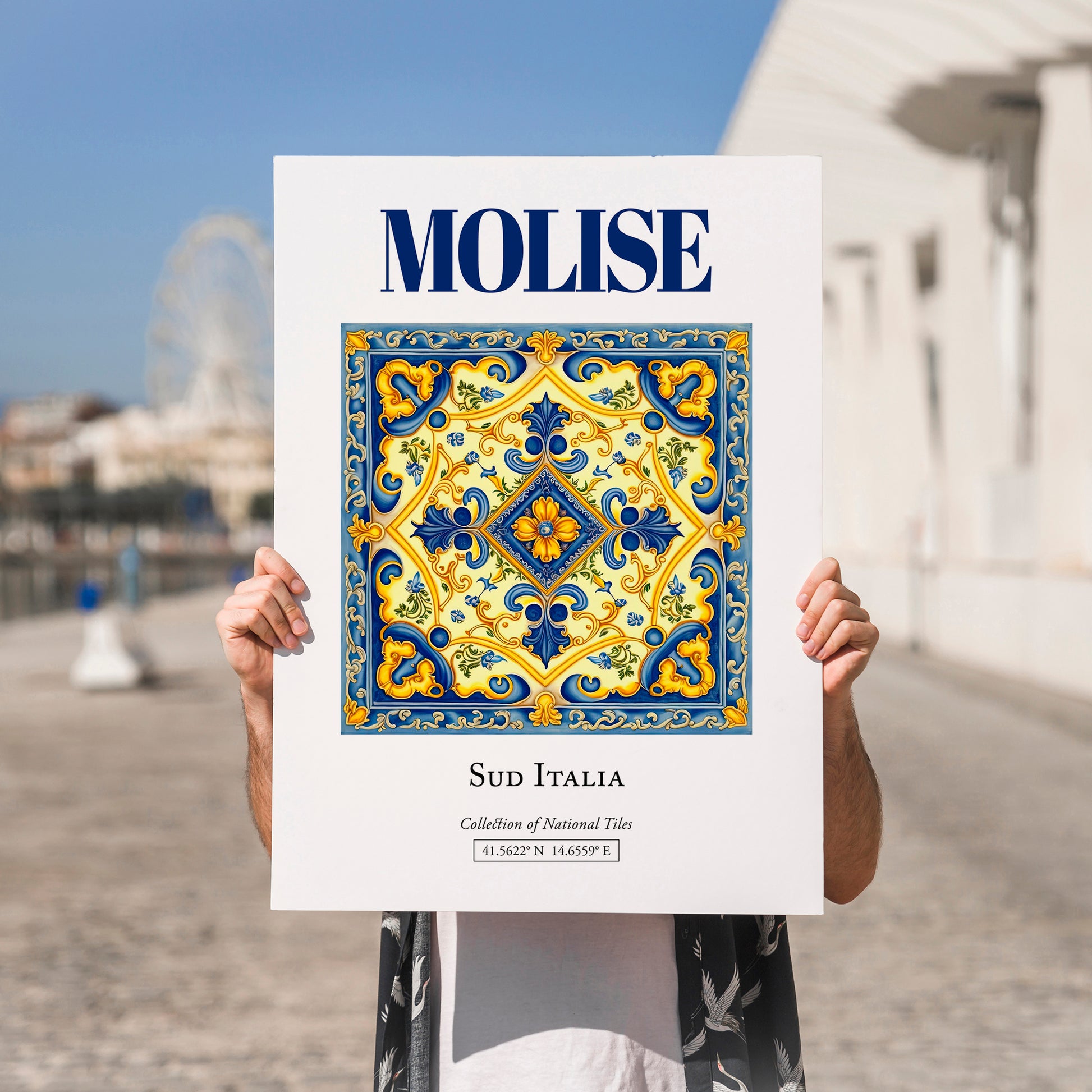 Molise, Italy – Travel Wall Art, no-text version framed in wood