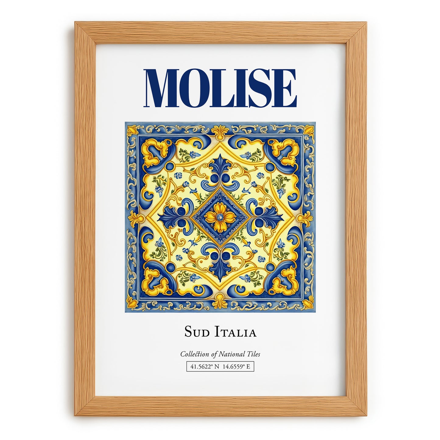 Molise, Italy – Travel Wall Art, set in oak frame