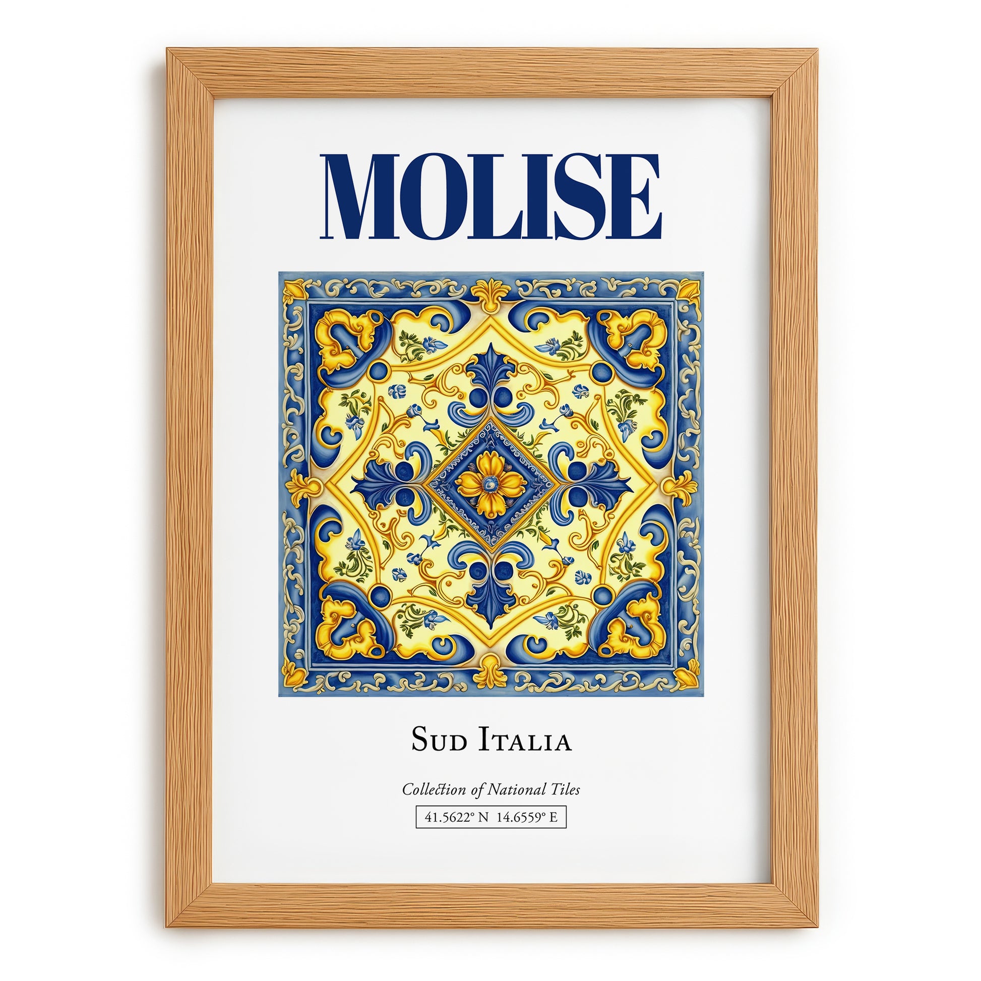 Molise, Italy – Travel Wall Art, set in oak frame