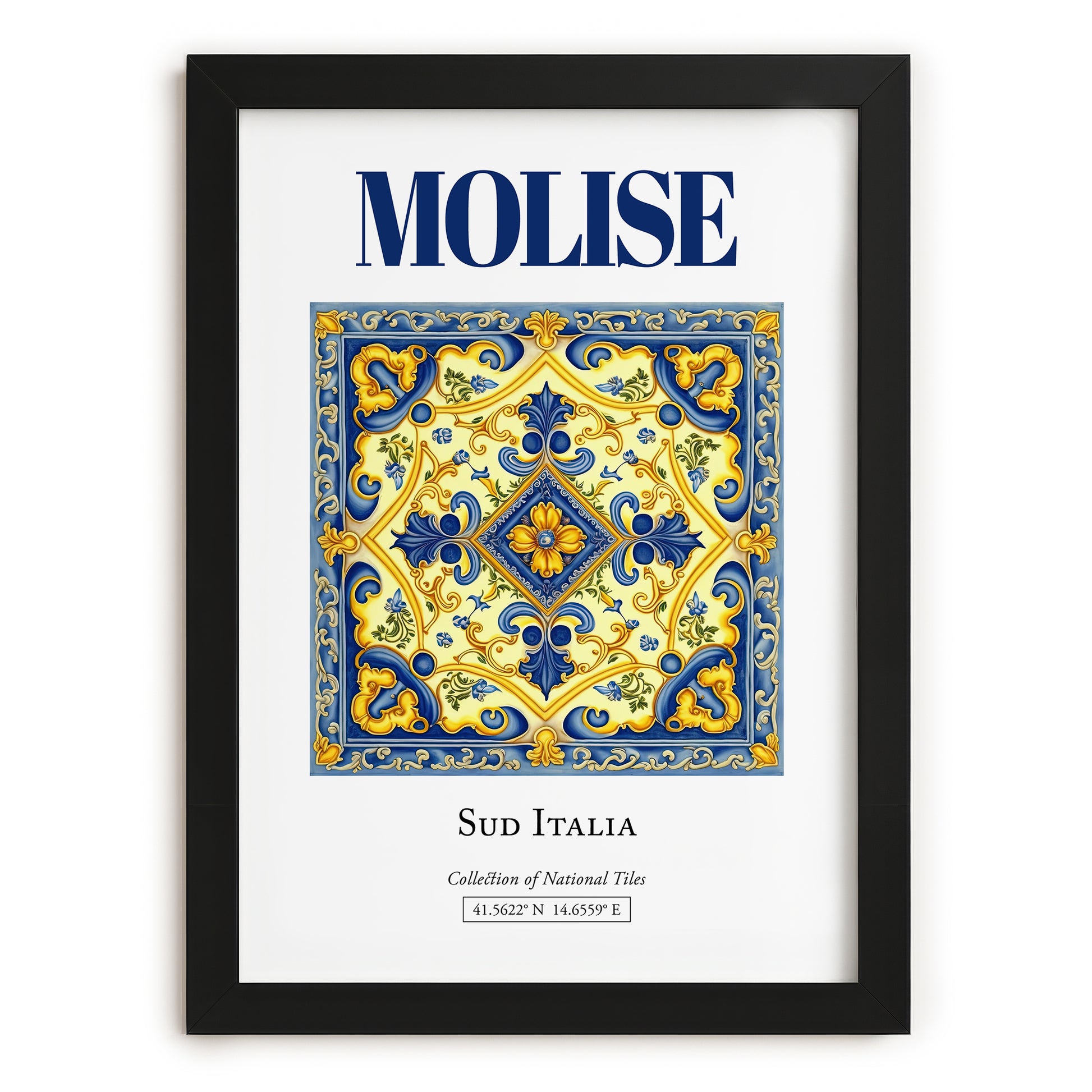 Molise, Italy – Travel Wall Art, in sleek black frame