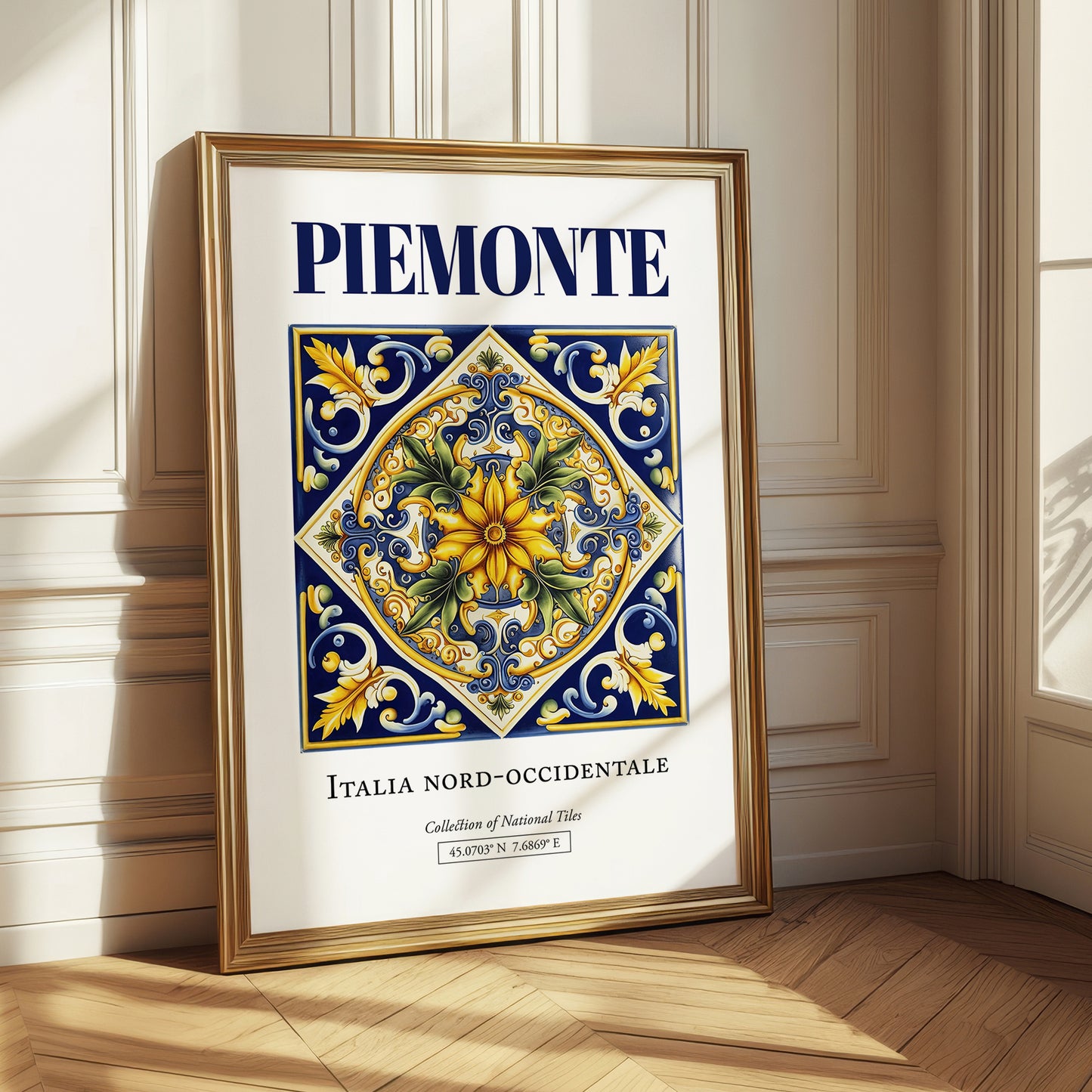 Piemonte (Piedmont), Italy – Travel Wall Decor, styled in a charming Paris street view