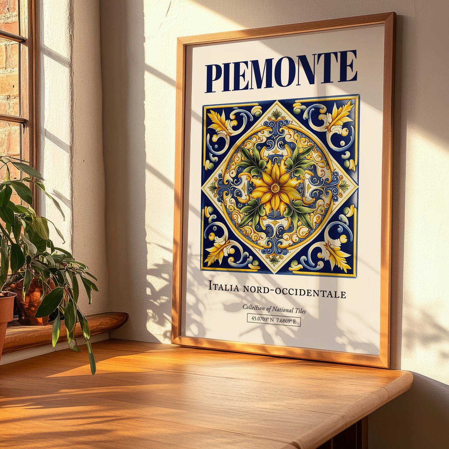 Piemonte (Piedmont), Italy – Travel Wall Decor, clean layout with no caption