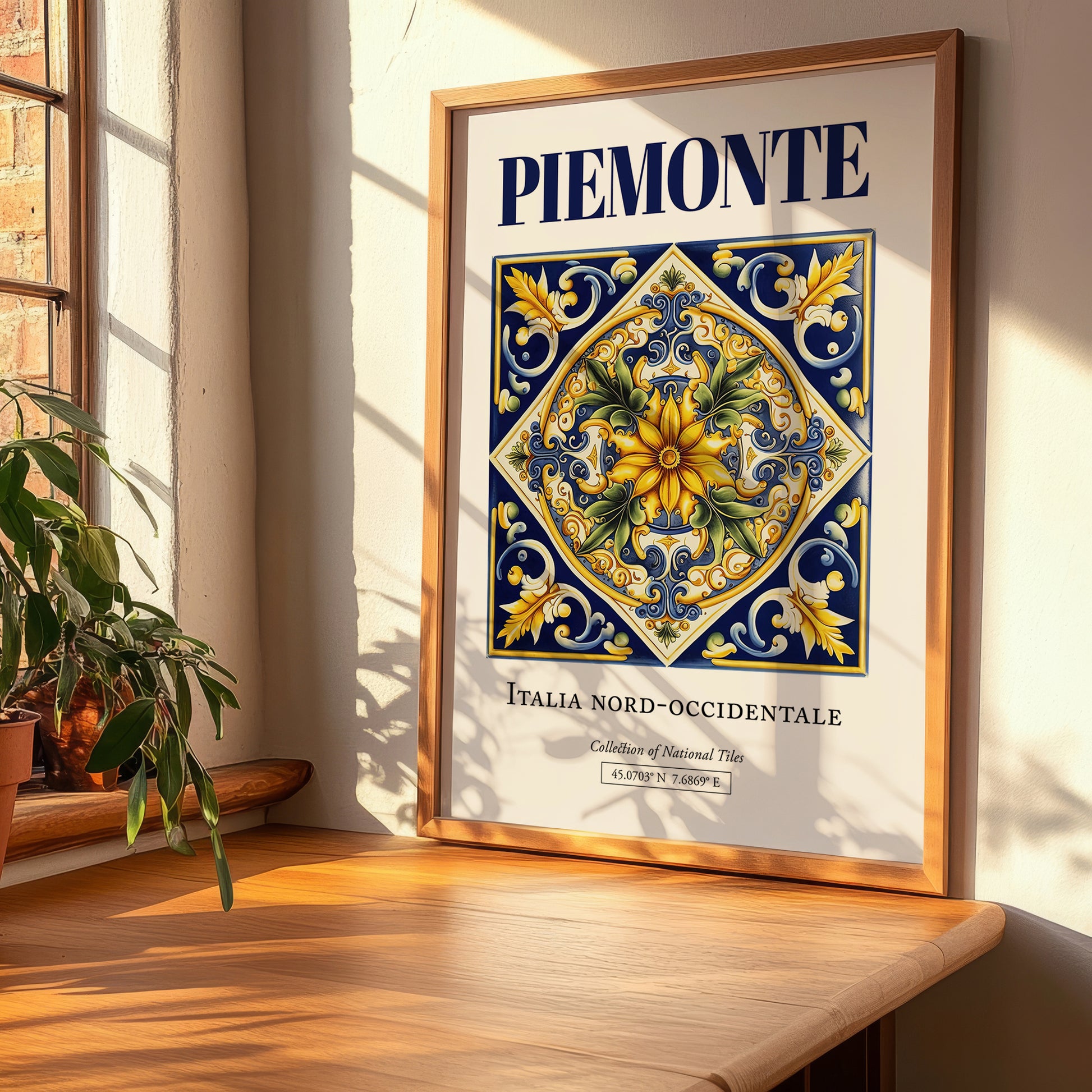 Piemonte (Piedmont), Italy – Travel Wall Decor, clean layout with no caption