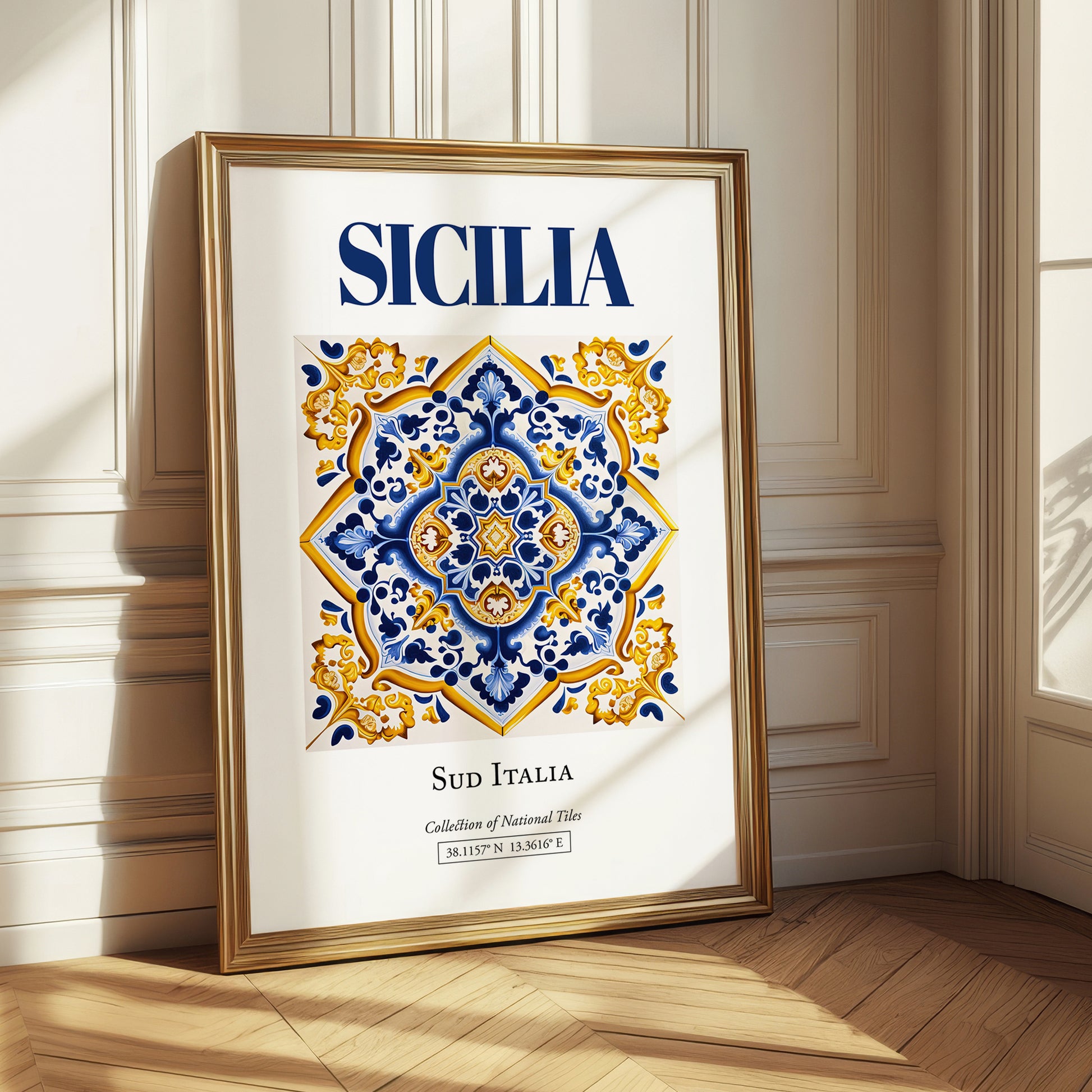 Sicilia (Sicily), Italy – Travel Wall Art, styled in a charming Paris street view
