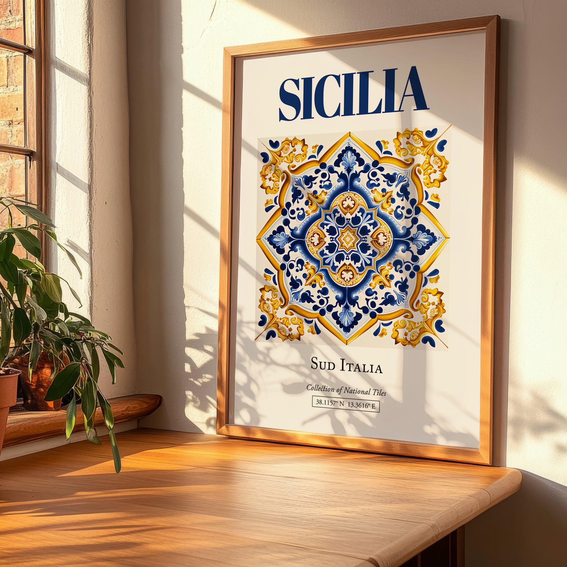 Sicilia (Sicily), Italy – Travel Wall Art, clean layout with no caption