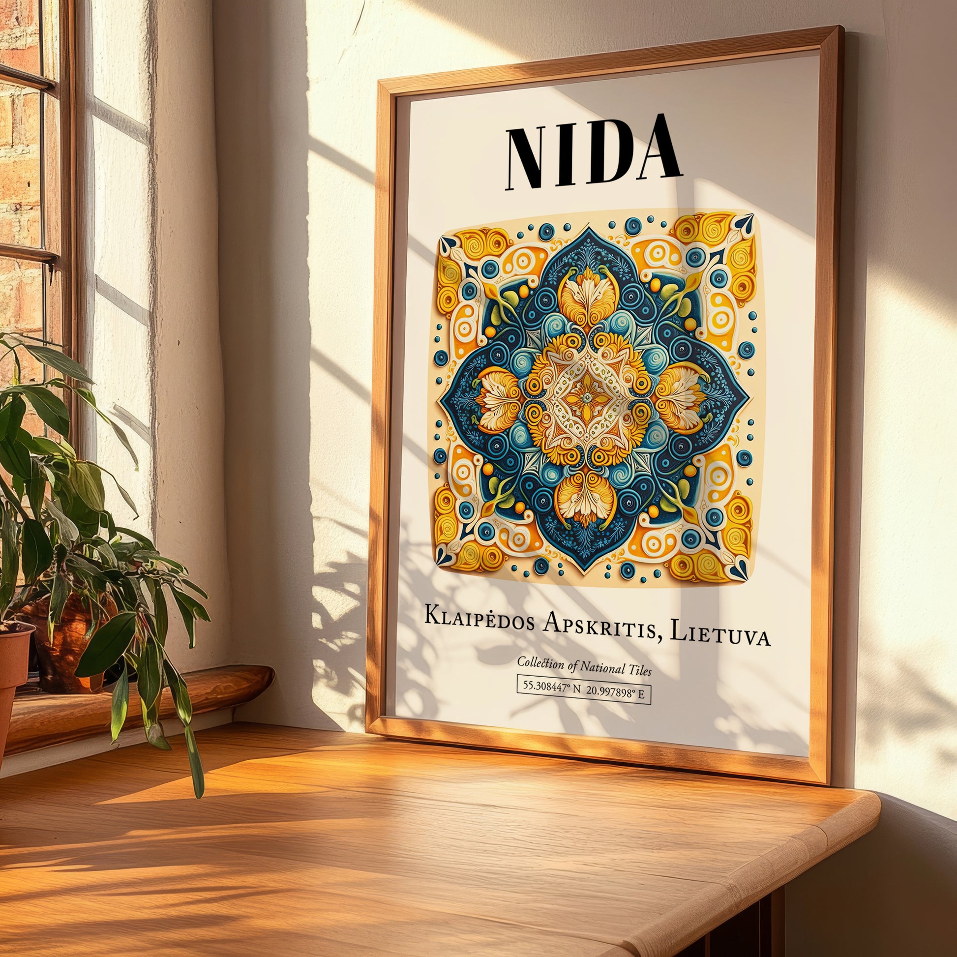 Nida, Lithuania – Wanderlust-Inspired Poster, clean layout with no caption