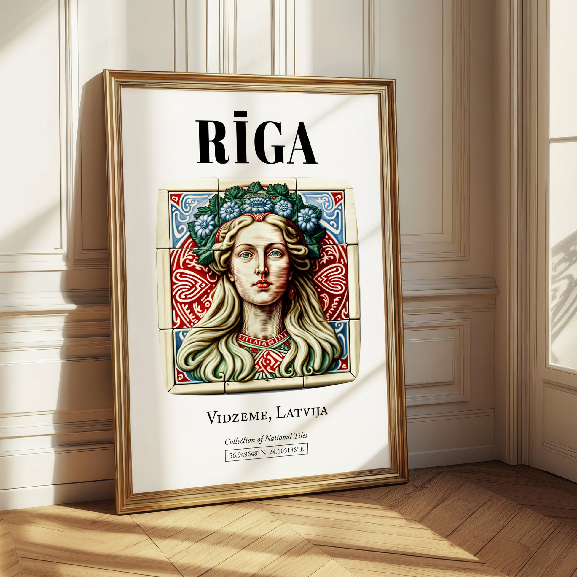 Riga, Latvia – Global Wall Art, styled in a charming Paris street view