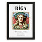 Riga, Latvia – Global Wall Art, in sleek black frame