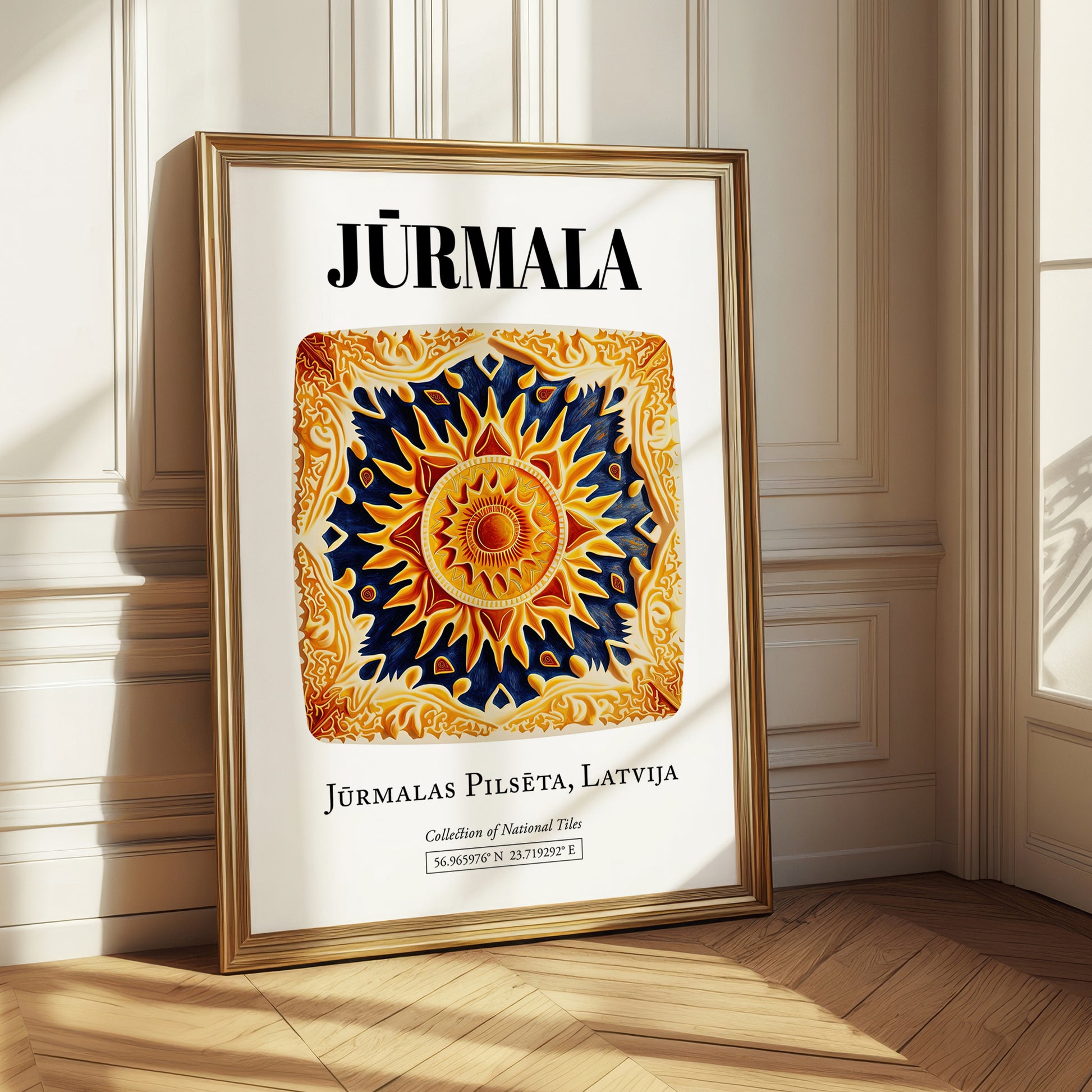 Jūrmala, Latvia – Travel Print, styled in a charming Paris street view
