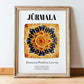 Jūrmala, Latvia – Travel Print, in wooden frame leaning on the floor
