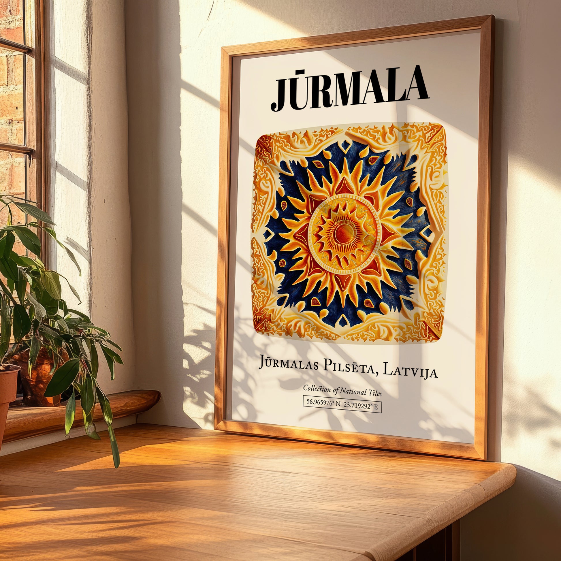 Jūrmala, Latvia – Travel Print, clean layout with no caption