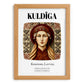 Kuldīga, Latvia – Travel Poster, set in oak frame