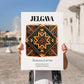 Jelgava, Latvia – Travel Wall Decor, no-text version framed in wood