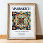 Marrakech, Morocco – Global Cities Wall Print, in wooden frame leaning on the floor