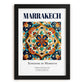 Marrakech, Morocco – Global Cities Wall Print, in sleek black frame