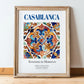 Casablanca, Morocco – Travel Wall Decor, in wooden frame leaning on the floor