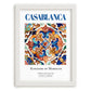 Casablanca, Morocco – Travel Wall Decor, placed in minimal white frame