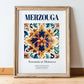 Merzouga, Morocco – Travel Wall Art, in wooden frame leaning on the floor