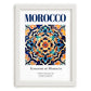 Morocco, Morocco – Wanderlust Wall Decor, placed in minimal white frame