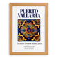 Puerto Vallarta, Mexico – Tourist Destination Poster, set in oak frame