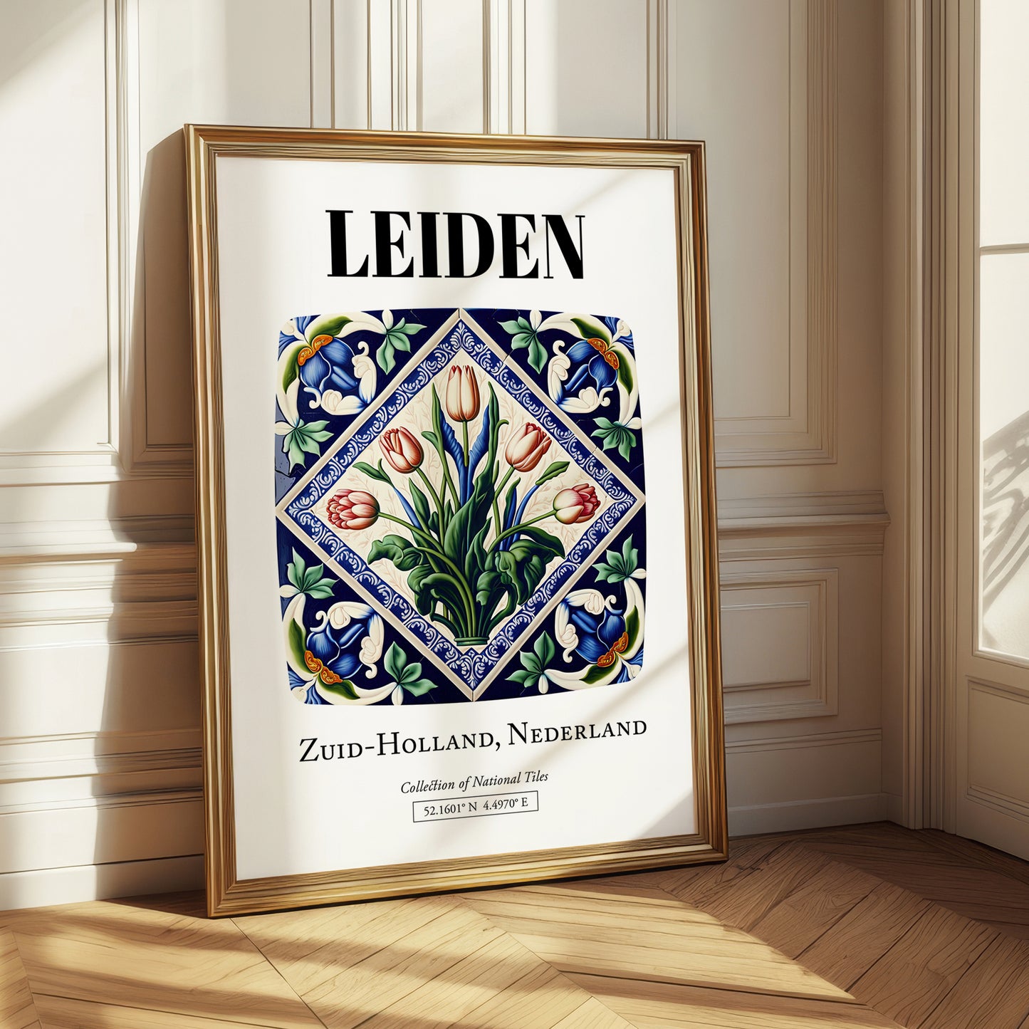 Leiden, Netherlands – Travel Print, styled in a charming Paris street view