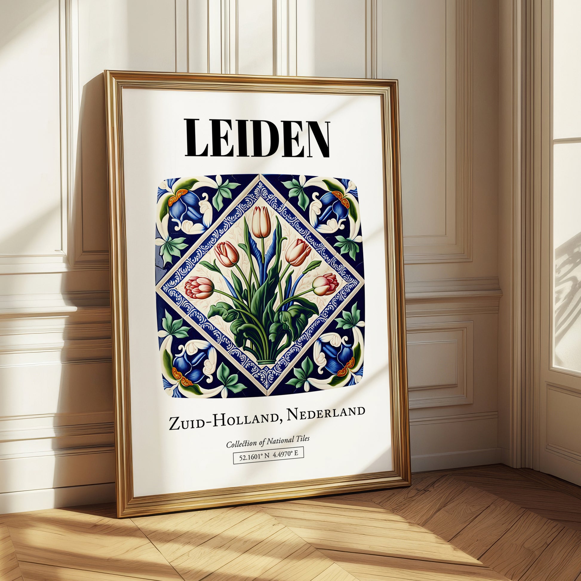 Leiden, Netherlands – Travel Print, styled in a charming Paris street view