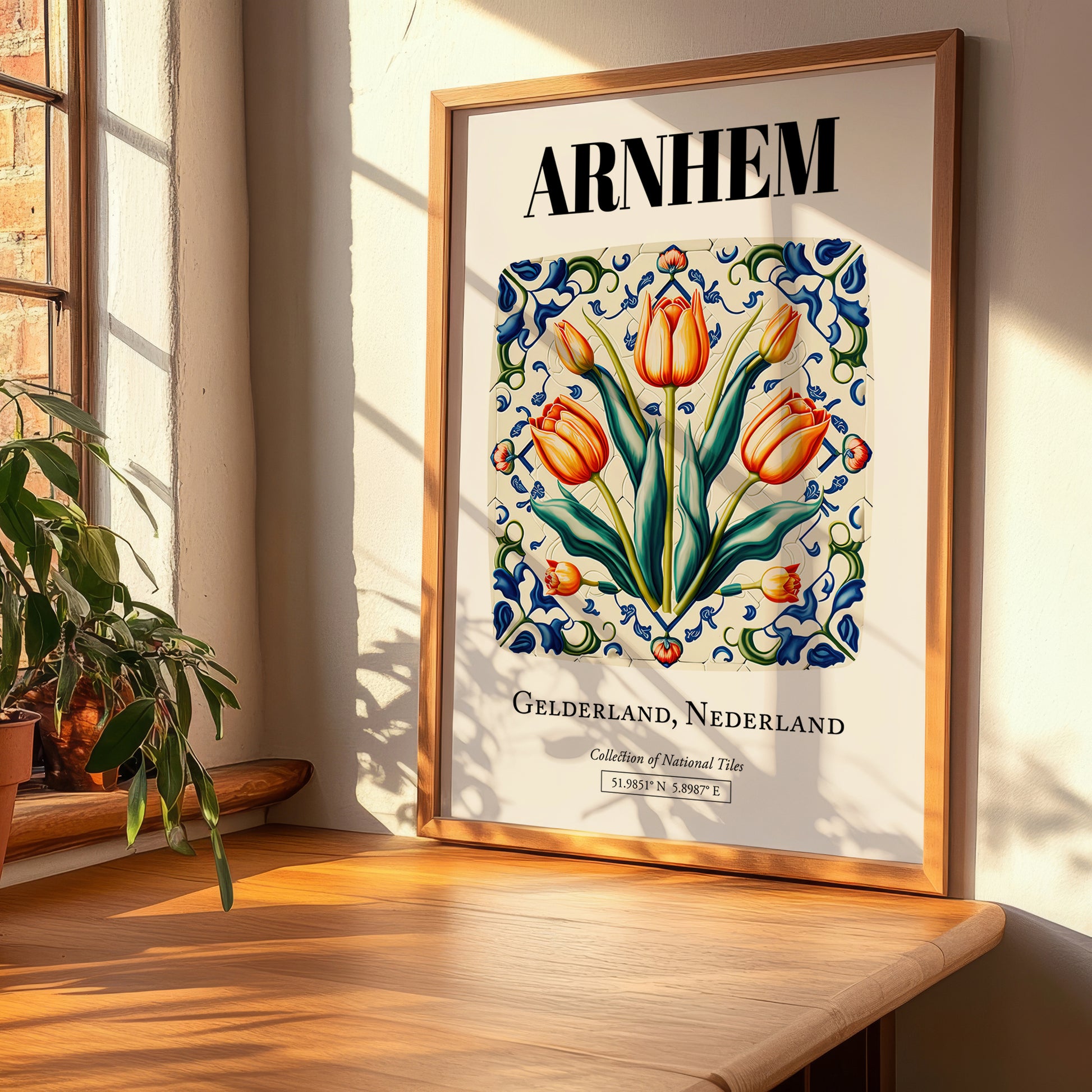 Arnhem, Netherlands – Travel Print, clean layout with no caption