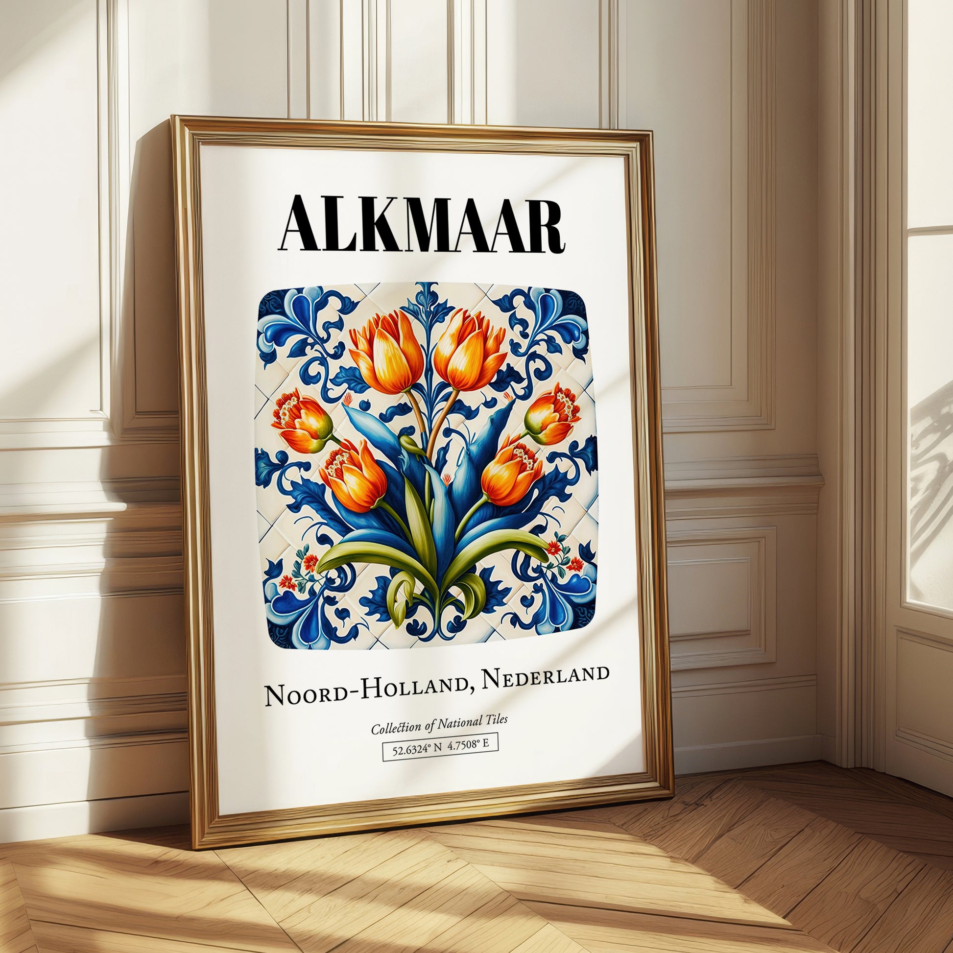 Alkmaar, Netherlands – Travel Destination Art, styled in a charming Paris street view