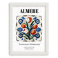 Almere, Netherlands – Travel Wall Decor, placed in minimal white frame