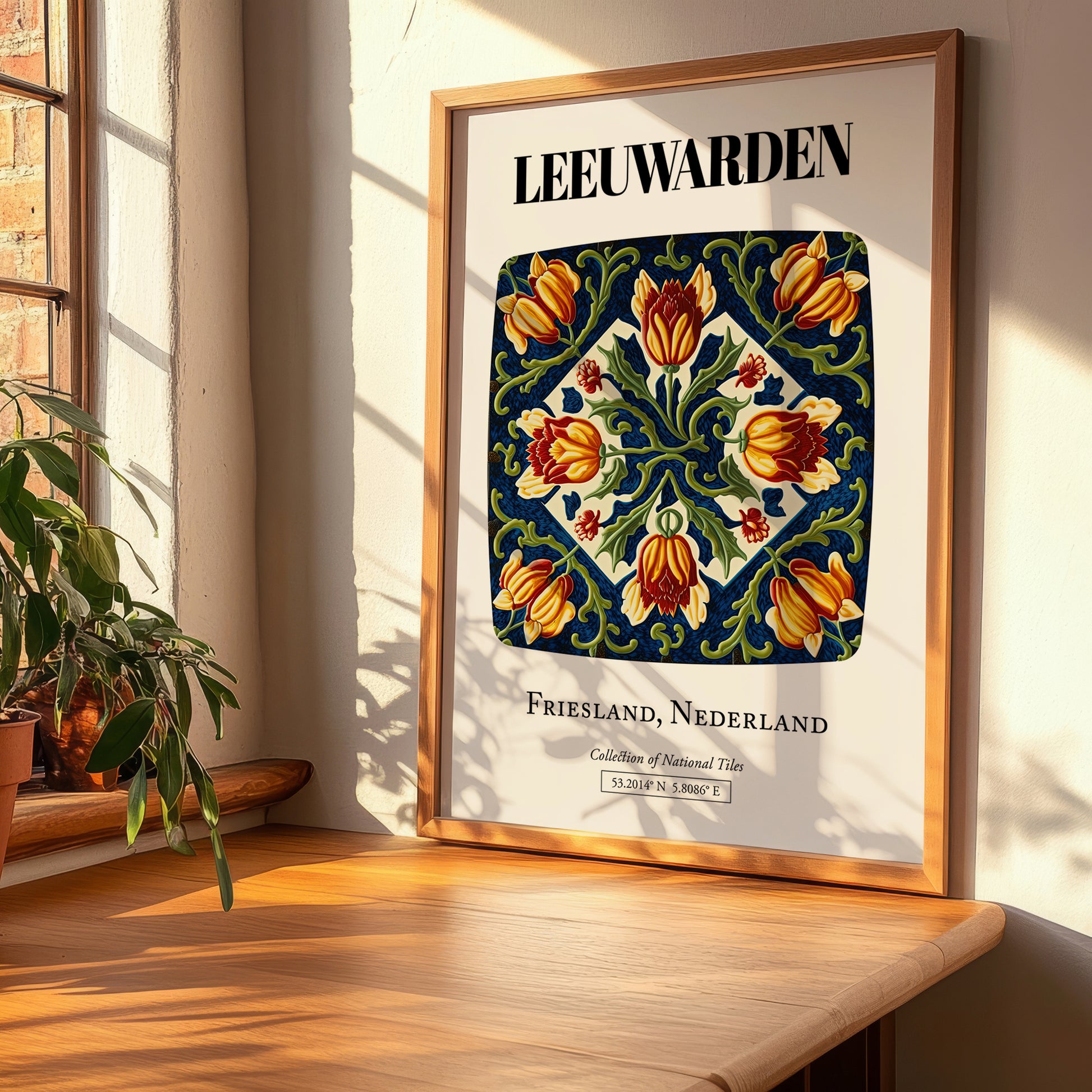 Leeuwarden, Netherlands – Wanderlust-Inspired Poster, clean layout with no caption