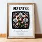 Deventer, Netherlands – Wanderlust-Inspired Poster, in wooden frame leaning on the floor