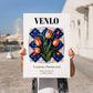 Venlo, Netherlands – Travel Print, no-text version framed in wood