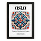 Oslo, Norway – National Pride Wall Decor, in sleek black frame