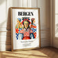 Bergen, Norway – Minimalist Travel Print, styled in a charming Paris street view
