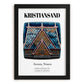 Kristiansand, Norway – Travel Poster, in sleek black frame