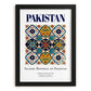 Pakistan, Pakistan – Vintage Travel Poster, in sleek black frame