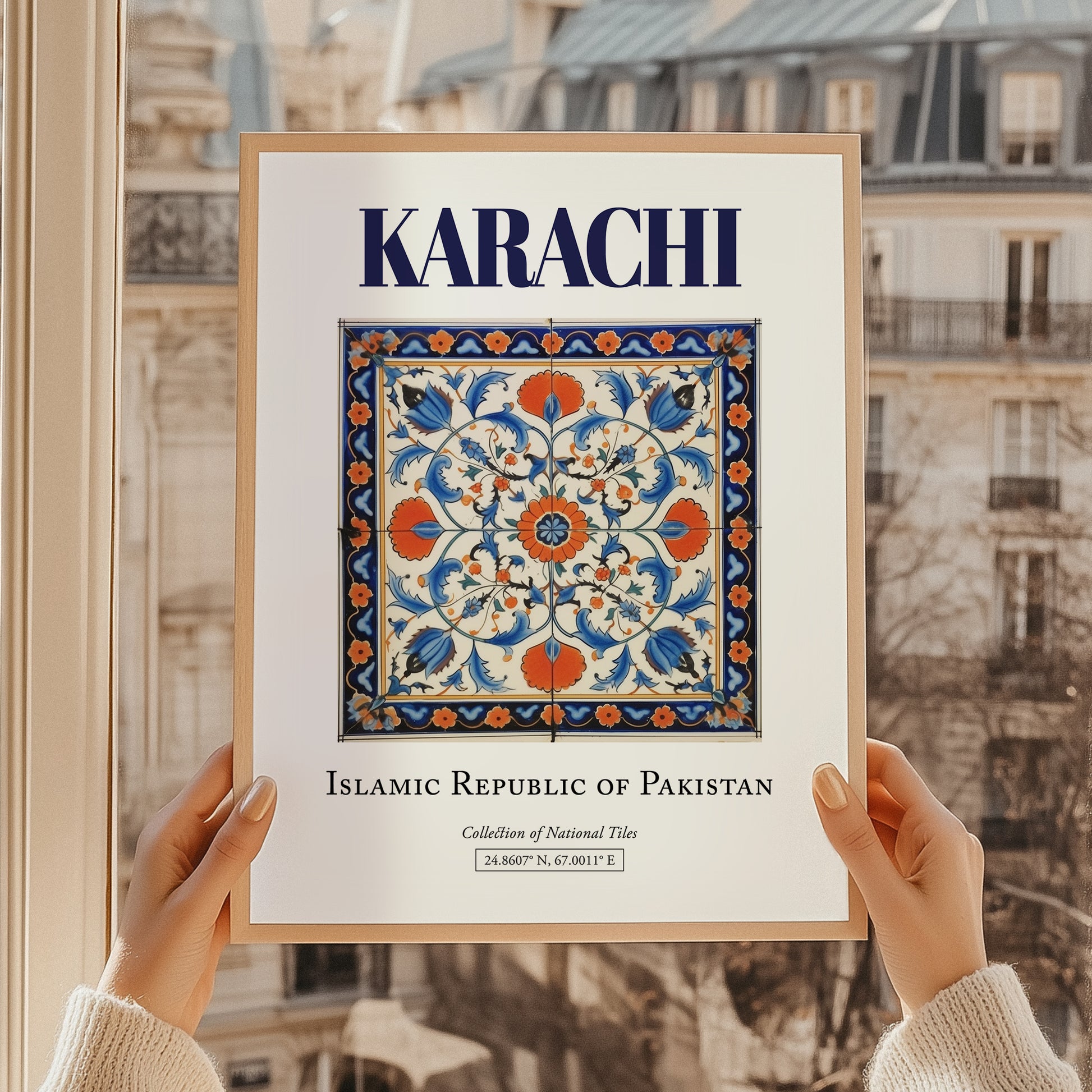 Karachi, Pakistan – Retro Travel Poster