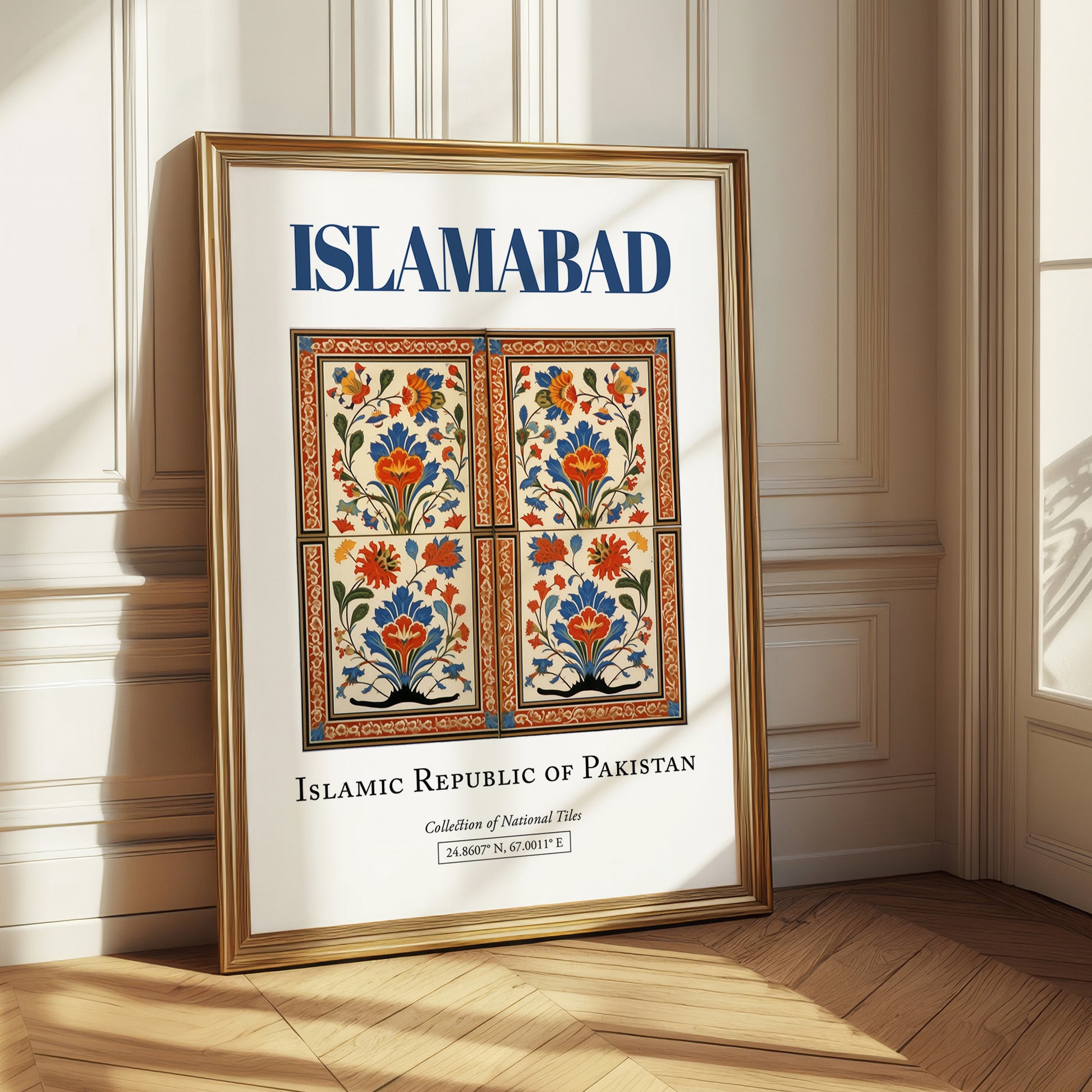 Islamabad, Pakistan – Travel Poster, styled in a charming Paris street view