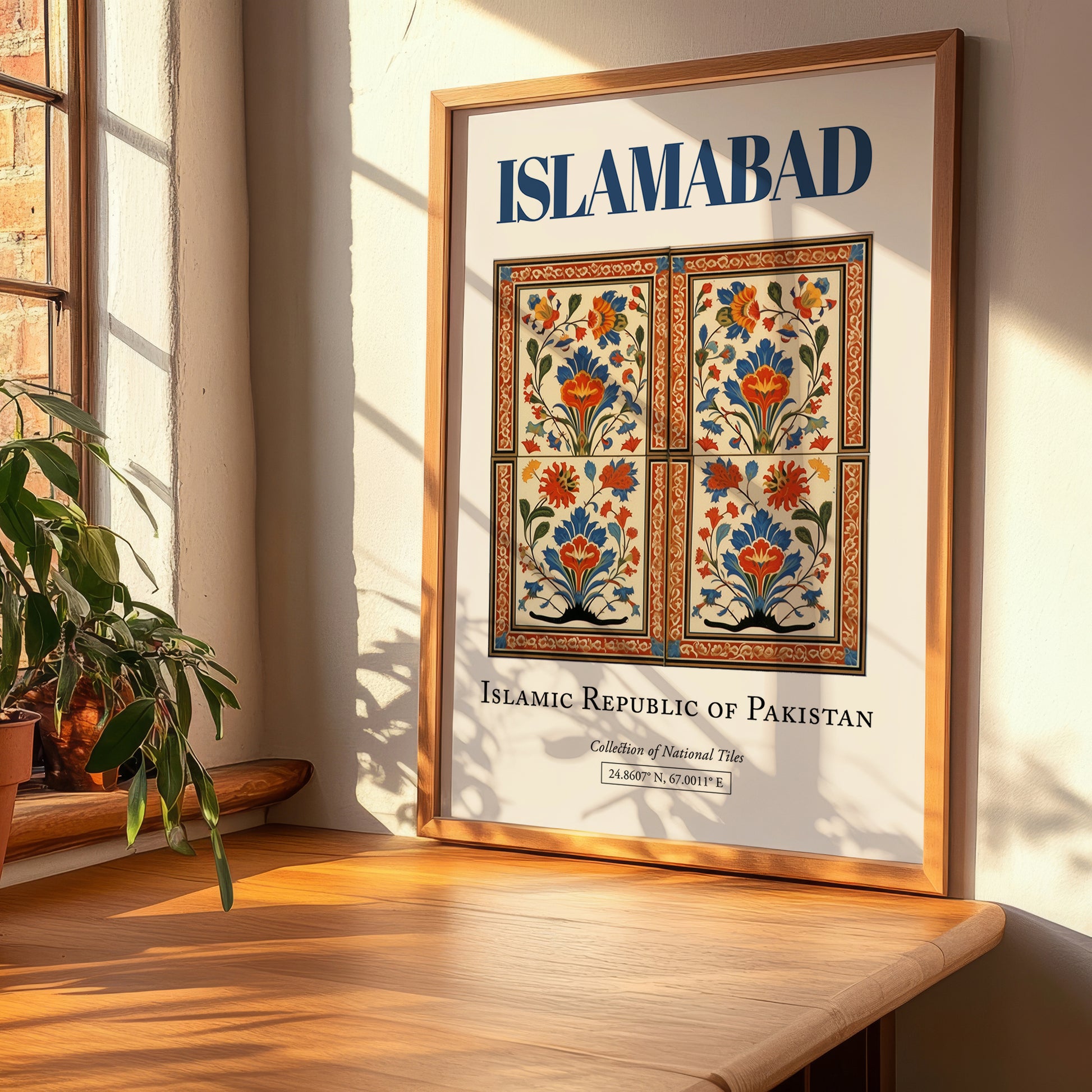 Islamabad, Pakistan – Travel Poster, clean layout with no caption